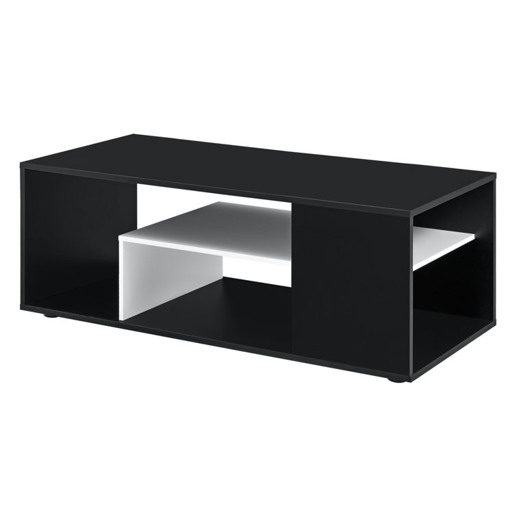 Ebern Designs Lavarius Floor Shelf Coffee Table with Storage Wayfair